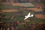 a plane comes very close